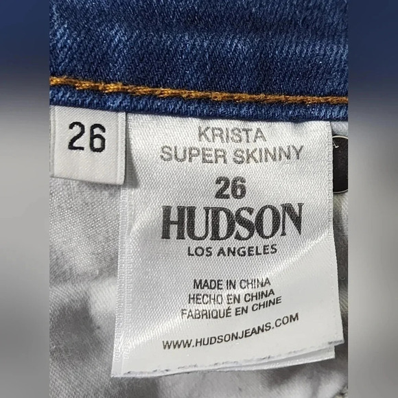 Women's Hudson Krista Super Skinny Jeans Size 26 Casual Business Casual Party - Picture 8 of 9